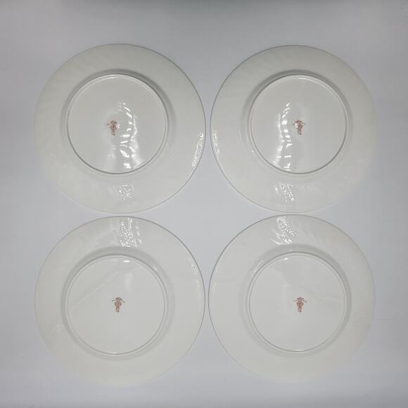 Royal Doulton England Arcadia H4802 Dinner Plates Brown Backstamp Set of 4 - Picture 4 of 7